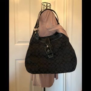 Gifted to sweetest niece 💕Like new black canvas coach bag